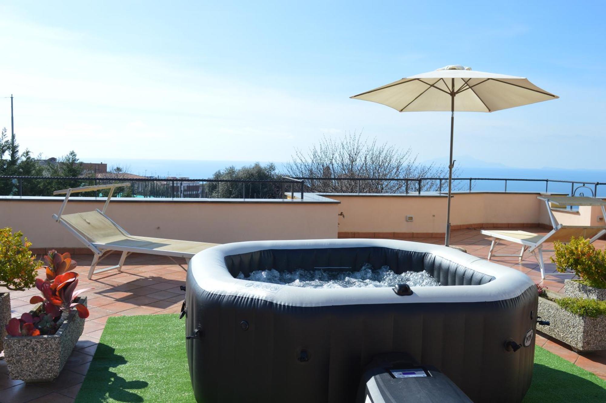 Mary'S Dream - Villa Overlooking Capri And Ischia In Sorrento Peninsula Massa Lubrense Exteriör bild